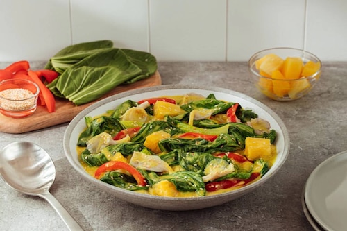 Bok Choy and Mushroom Curry for a Meatless Meal | Recipedia