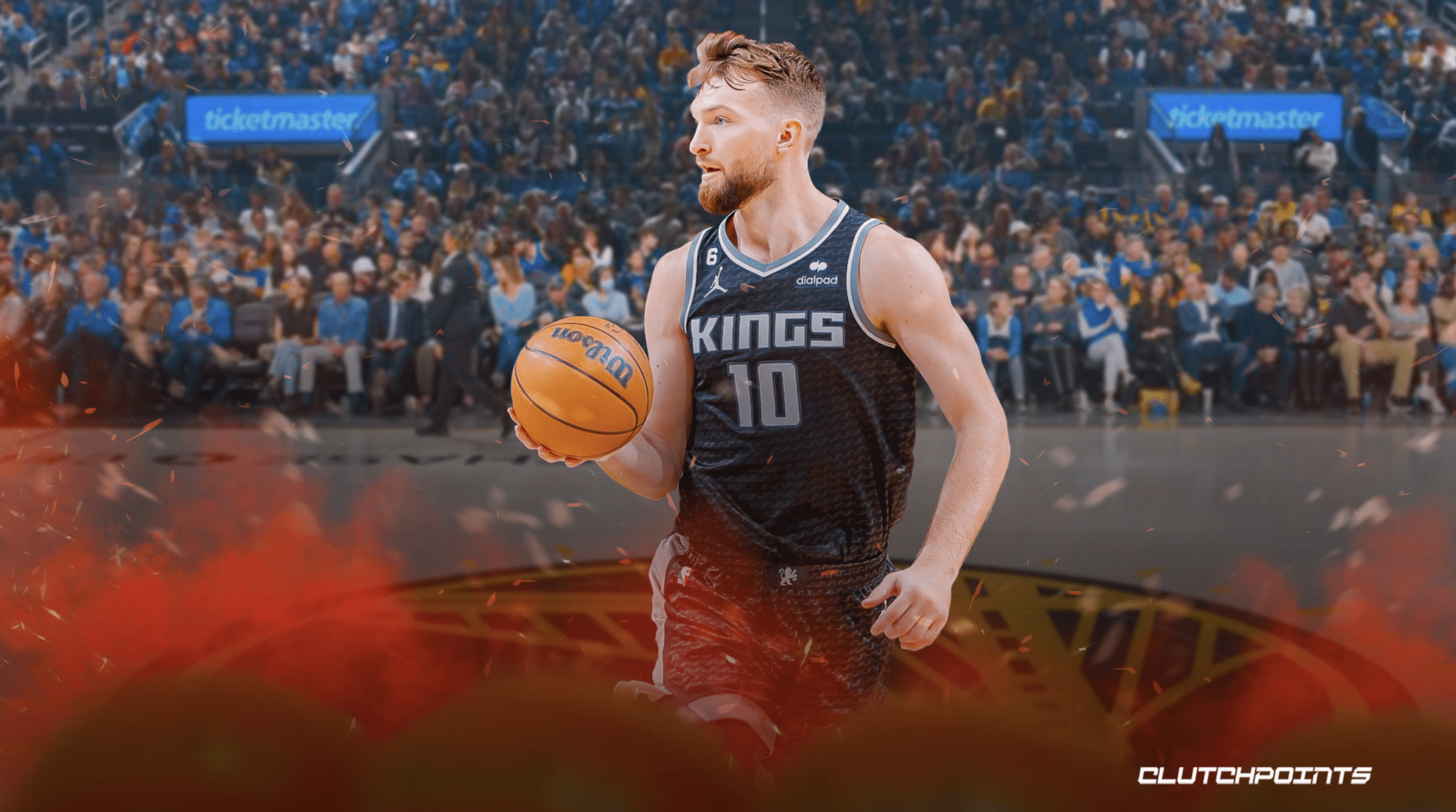 Warriors claim Kings' Domantas Sabonis is using ball 'as a weapon'